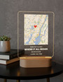 Where We Met Map Personalized Couple Memorial Light Night Where We Met Map Personalized Couple Memorial Light Night
