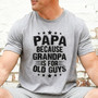 Young At Heart Papa Embroidered Comfort Colors T-shirt
