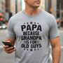 Young At Heart Papa Embroidered Comfort Colors T-shirt