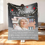 A Hug from Heaven Custom Photo Memorial Fleece Blanket