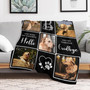 Always Near Personalized Pet Photo Collage Fleece Blanket Always Near Personalized Pet Photo Collage Fleece Blanket