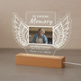 Always Remembered Personalized Memorial Light Night Photo Frame