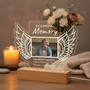 Always Remembered Personalized Memorial Light Night Photo Frame