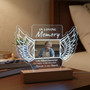 Always Remembered Personalized Memorial Light Night Photo Frame