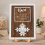 Best Dad Ever Puzzle Wood Sign - Engraved Father's Day Gift Piece Best Dad Ever Puzzle Wood Sign - Engraved Father's Day Gift Piece