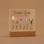 Birth Flower Tribute Personalized Memorial Light Night for Her