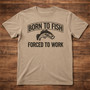 Born to Fish Embroidered Comfort Colors T-shirt Dad Gift Born to Fish Embroidered Comfort Colors T-shirt Dad Gift