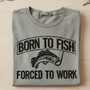 Born to Fish Embroidered Comfort Colors T-shirt Dad Gift Born to Fish Embroidered Comfort Colors T-shirt Dad Gift