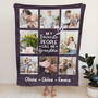 Capture Grandmas Love Custom Photo Collage Fleece Blanket Capture Grandmas Love Custom Photo Collage Fleece Blanket