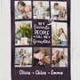 Capture Grandmas Love Custom Photo Collage Fleece Blanket Capture Grandmas Love Custom Photo Collage Fleece Blanket