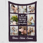 Capture Grandmas Love Custom Photo Collage Fleece Blanket Capture Grandmas Love Custom Photo Collage Fleece Blanket