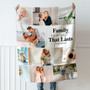 Captured Memories Custom Family Photo Collage Fleece Blanket