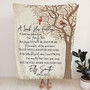 Cardinals Appear Memorial Fleece Blanket for Healing Cardinals Appear Memorial Fleece Blanket for Healing