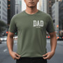 Custom Dad Est Embroidered Comfort Colors T-shirt Gift