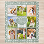 Custom Dog Memorial Fleece Blanket Honoring Your Pet Photo Custom Dog Memorial Fleece Blanket Honoring Your Pet Photo