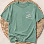 Custom Golf Dad Embroidered Comfort Colors T-shirt Best Dad by Par