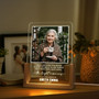 Custom Memorial Photo Night Light Table Decoration for Loss of Mom
