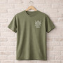 Custom Papa Keepsake Embroidered Comfort Colors T-shirt Custom Papa Keepsake Embroidered Comfort Colors T-shirt