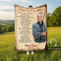 Custom Photo Memorial Fleece Blanket Honoring Loved Ones