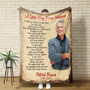 Custom Photo Memorial Fleece Blanket Honoring Loved Ones