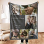 Dads Hug From Heaven Personalized Photo Memorial Fleece Blanket Dads Hug From Heaven Personalized Photo Memorial Fleece Blanket