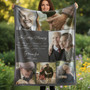 Dads Hug From Heaven Personalized Photo Memorial Fleece Blanket Dads Hug From Heaven Personalized Photo Memorial Fleece Blanket