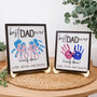 Hands Down Best Dad Ever - Personalized Handprint Wood Sign