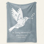 Heartfelt Remembrance Custom Memorial Fleece Blanket Gift Heartfelt Remembrance Custom Memorial Fleece Blanket Gift