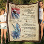 Heavenly Peace Personalized Butterfly Photo Fleece Blanket
