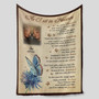 Heavenly Peace Personalized Butterfly Photo Fleece Blanket