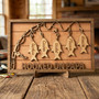 Hooked on Dad Custom Fishing Wood Sign with Kids Names