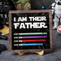 Jedi Dad I Am Their Father Custom Lightsaber Wood Sign Gift Jedi Dad I Am Their Father Custom Lightsaber Wood Sign Gift