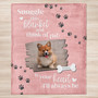 Loyal Friend Tribute Custom Dog Memorial Fleece Blanket Loyal Friend Tribute Custom Dog Memorial Fleece Blanket