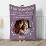 Moms Memory Fleece Blanket A Custom Photo Hug From Heaven