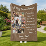Personalized Photo Fleece Blanket Eternal Hug from Heaven