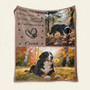 Pet Loss Memory Gift Custom Photo Pet Memorial Fleece Blanket