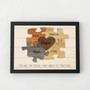 Pieces of Love - Custom Wood Sign Puzzle for Dad and Husband