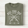 Reel Cool Dad Fishing Embroidered Comfort Colors T-shirt