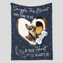 Snuggle & Remember Me, Personalized Pet Memorial Fleece Blanket
