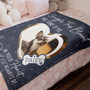 Snuggle & Remember Me, Personalized Pet Memorial Fleece Blanket
