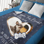 Snuggle & Remember Me, Personalized Pet Memorial Fleece Blanket
