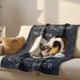 Snuggle & Remember Me, Personalized Pet Memorial Fleece Blanket