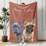 Treasured Pet Memories Custom Photo Portrait Fleece Blanket Treasured Pet Memories Custom Photo Portrait Fleece Blanket