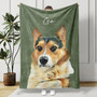 Treasured Pet Memories Custom Photo Portrait Fleece Blanket Treasured Pet Memories Custom Photo Portrait Fleece Blanket