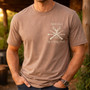 Trophy Dad Deer Hunter Embroidered Comfort Colors T-shirt Trophy Dad Deer Hunter Embroidered Comfort Colors T-shirt