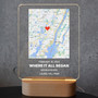 Where We Met Map Personalized Couple Memorial Light Night Where We Met Map Personalized Couple Memorial Light Night