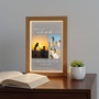 Celebrate Your Yes Custom Engagement Photo Frame Lamp