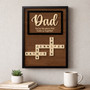 Crossword of Love - Custom Scrabble Family Name Wood Sign for Dad