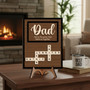 Crossword of Love - Custom Scrabble Family Name Wood Sign for Dad