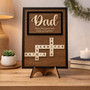 Crossword of Love - Custom Scrabble Family Name Wood Sign for Dad
